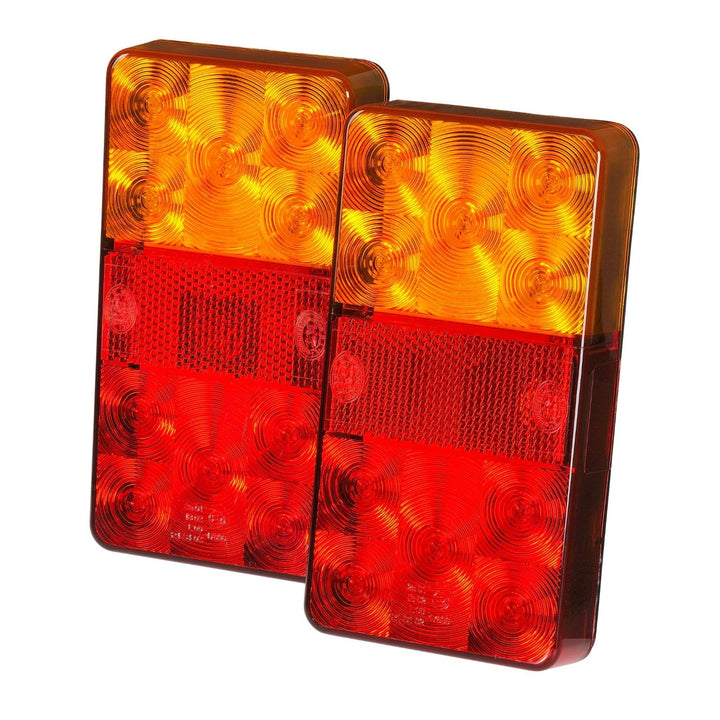KT 150x80mm LED Trailer Lights – 12V, ADR Approved, Stop/Tail/Indicator (Pair)