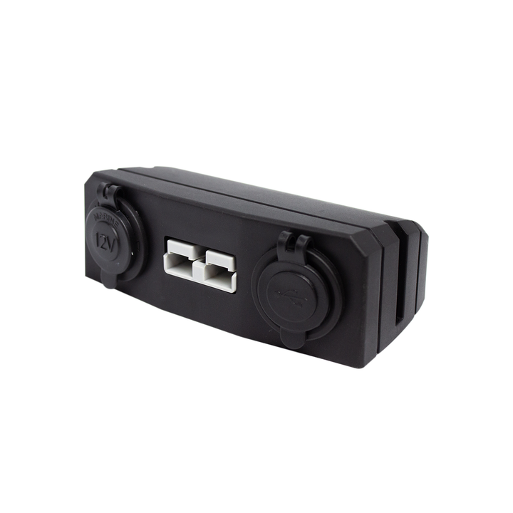 50A 12V Heavy Duty Connector with USB and 12V Accessory Input, Surface Mount