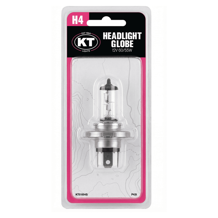 12V 60/55W P43t H4 Halogen Globe