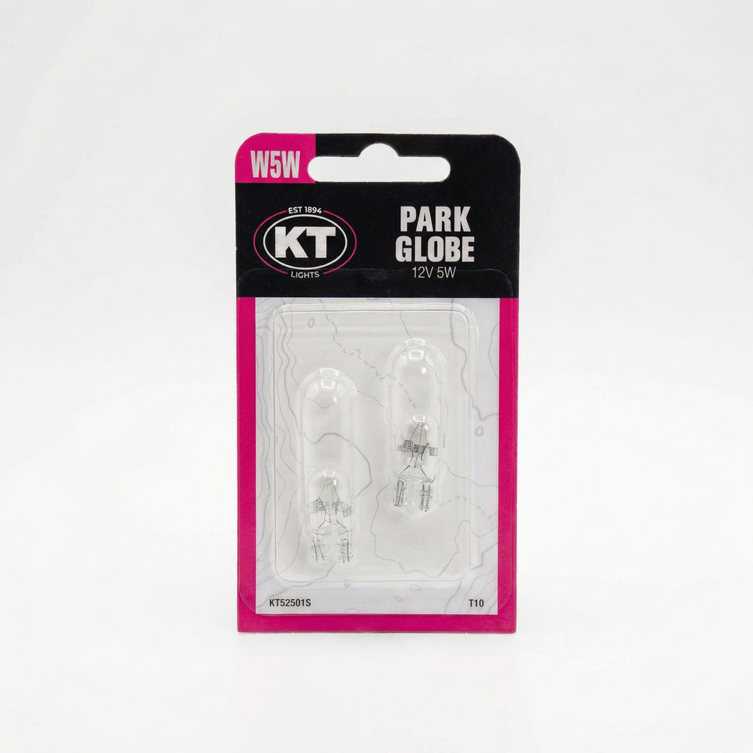 2V 5W T-10 W5W Wedge Globe