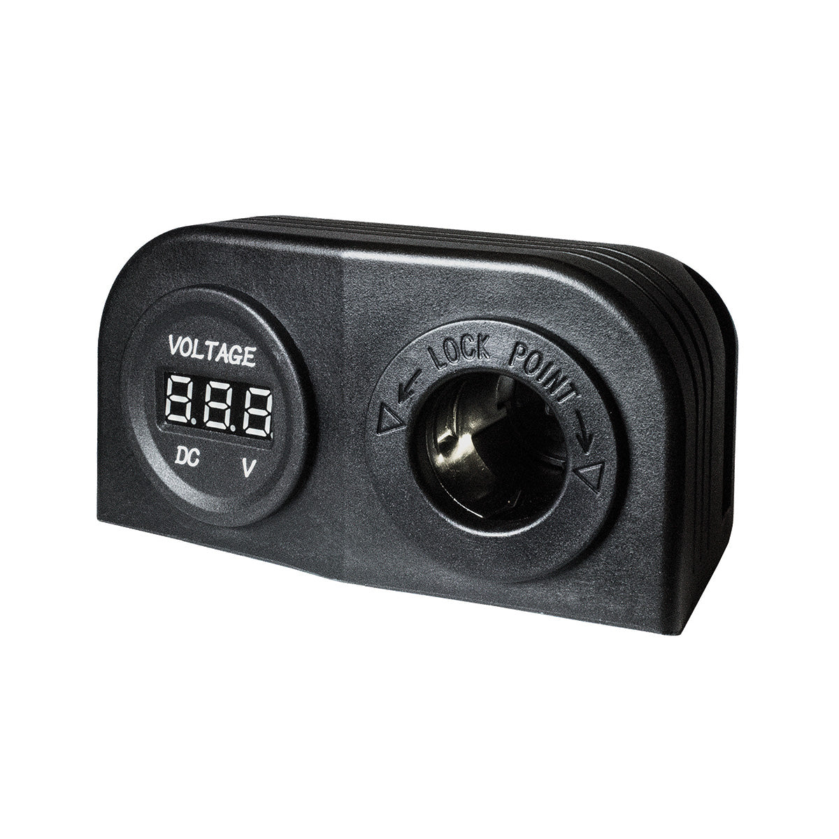 Accessory Socket, 12V / LCD Voltage Display, Surface Mount – KT Cables