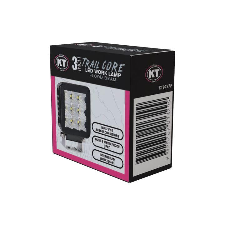 3 Inch Trail Core LED Work Lamp Flood Beam