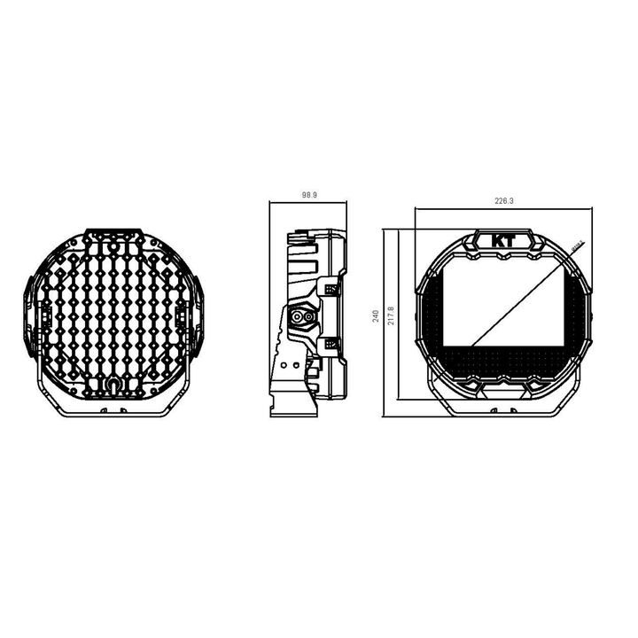 9 Inch Trail Plus LED Driving Lights