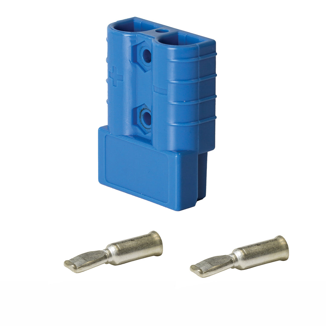 Heavy Duty Connector 50Amp Blue Pins Suit 8mm