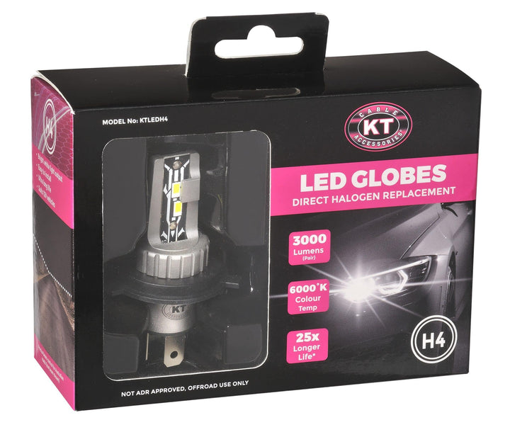 LED Head Lamp Kit H4