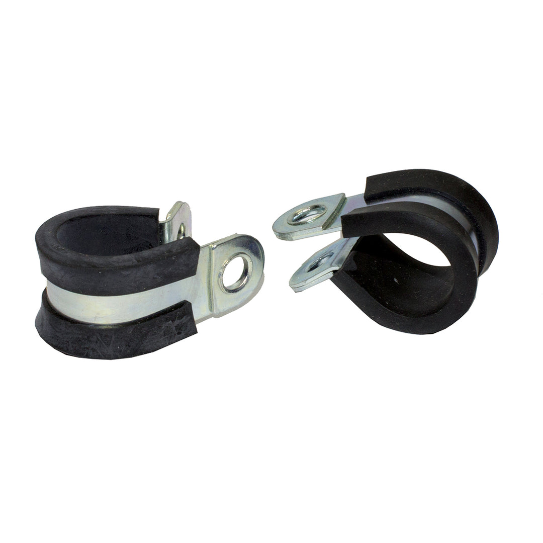 Cable Clamps - Metal with Rubber, 10mm (Pack of 4)