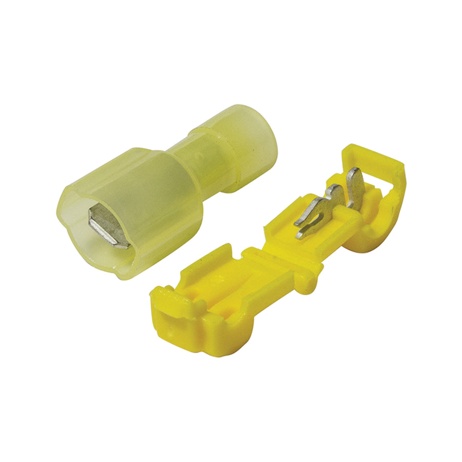 Terminals, Power Take Off, 6.3mm, Yellow, Blister – KT Cables